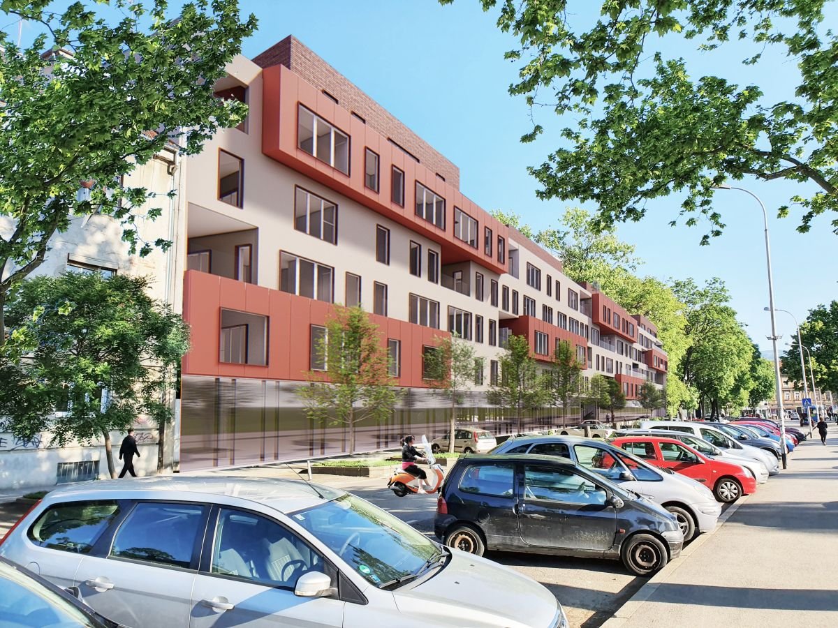 R-Č,CONCEPTUAL DESIGN, OFFICE AND RESIDENTAL BUILDING, POSLOVNO-STAMBENA ZGRADA, UPI2M, ARHITEKTURA, ARCHITECTURE
