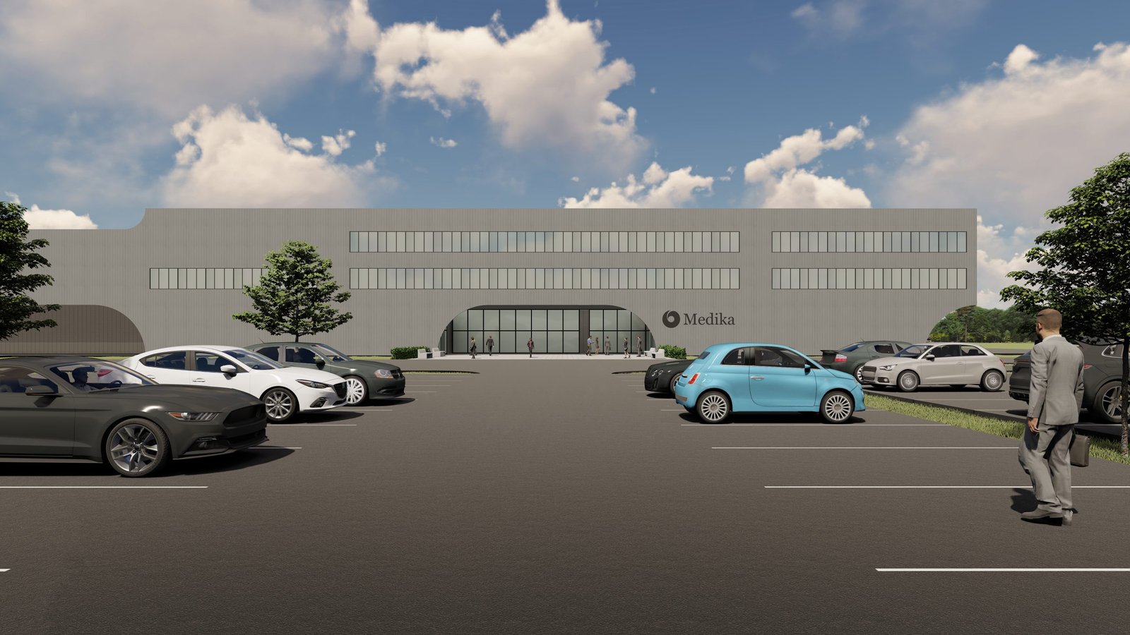 medika, logisticki centar, distribucijski centar, ldc, logistički distributivni centar, žitnjak, zagreb, hrvatska, upi2m, arhitektura, idejno rješenje, logistic distribution center