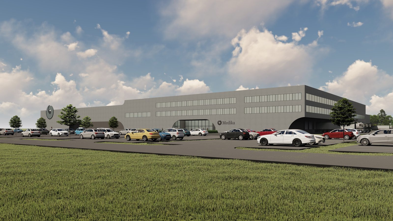 medika, logisticki centar, distribucijski centar, ldc, logistički distributivni centar, žitnjak, zagreb, hrvatska, upi2m, arhitektura, idejno rješenje, logistic distribution center